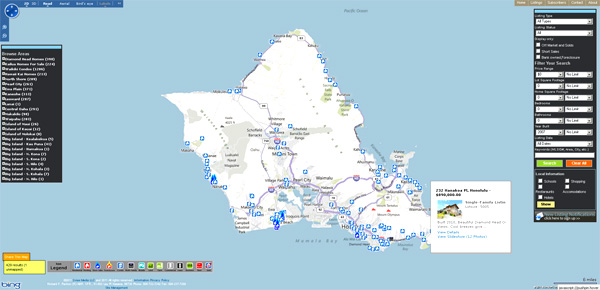 Hawaii New Homes Map For Sale