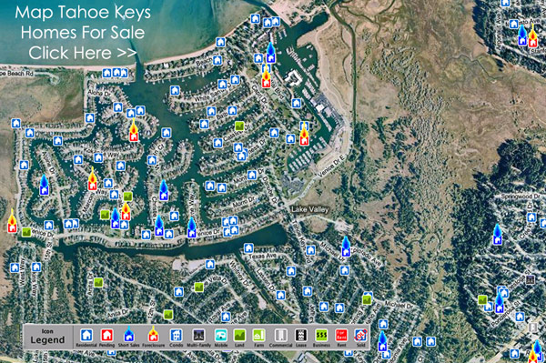 Tahoe Keys Real Estate Map